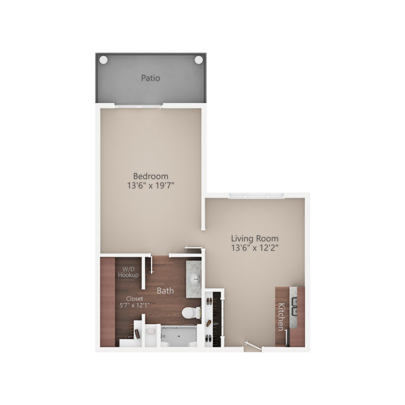 Sycamore Reserve Senior Living Hickory apartment floor plan