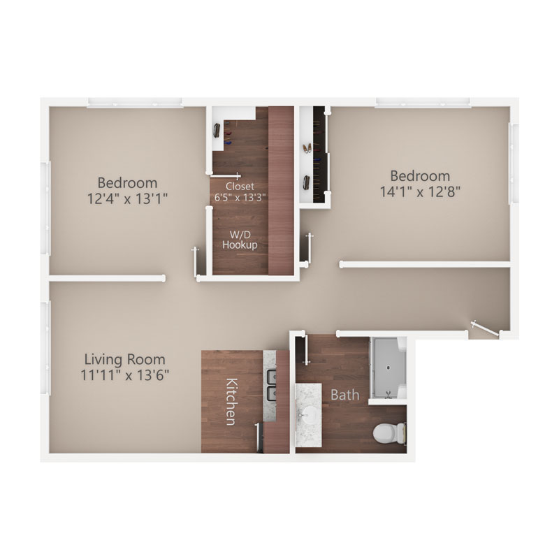 Sycamore Reserve Senior Living Cypress apartment floor plan